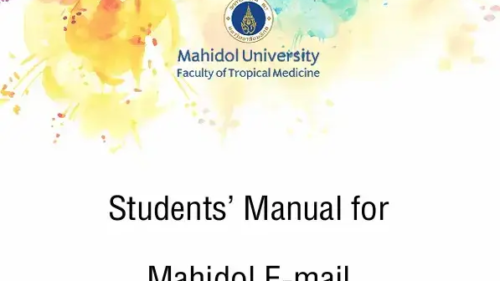 Cover Student manual