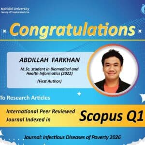Congratulations to Mr. Abdillah Farkhan on His Publication in a Scopus Q1 Journal