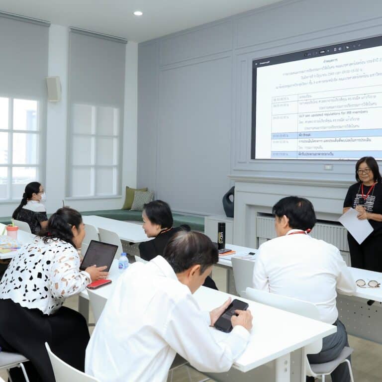 Speaker presenting at the Human Research Ethics Committee Training 2026 in the JK Commons meeting room