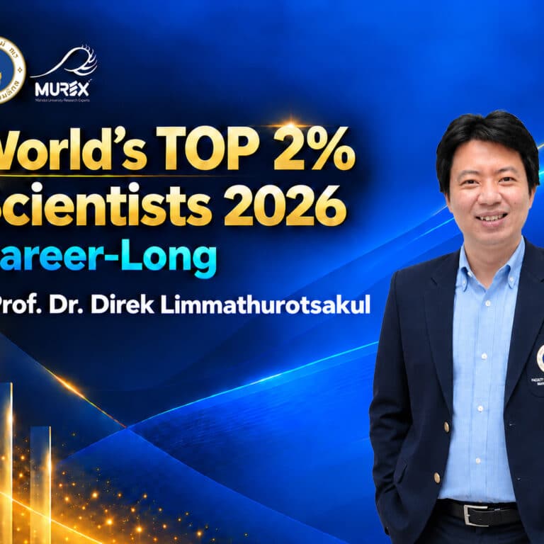 World's Top 2% Scientists 2026 Career-Long – Prof. Dr. Direk Limmathurotsakul