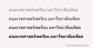 Fonts Bai_Jamjuree